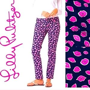 Lilly Pulitzer women’s Bocce Lip pants jeans size 8